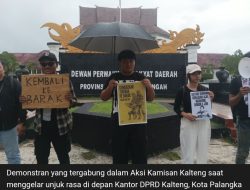 Desak Cabut UU TNI, Aksi Kamisan Kalteng: Percuma Sekolah Tinggi-tinggi Kalau Jabatan Sipil Diisi Militer