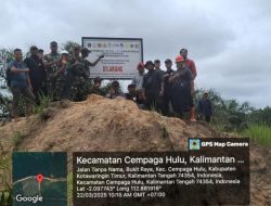Satgas Garuda PKH melaksanakan Pemasangan Plang di PT Sinar Citra Cemerlang ( SCC ) wilayah Kotim total seluas 2345 Hektare