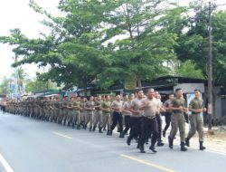Dansatbrimob Polda Kalteng Ajak Personel Jaga Kebugaran Lewat Lari Pagi Bersama