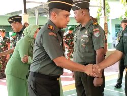 Dandim 1015/Sampit Pimpin Korps Raport Kenaikan Pangkat Anggota