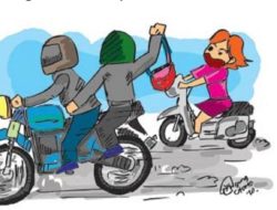 Seorang Perempuan Nyaris Jadi Korban ” Jambret “dijalan Karang Sari