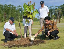 Wapres Tanam Pohon di Plaza Bhinneka Tunggal Ika
