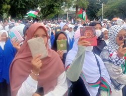 Aksi Damai Dukung Palestina Digelar di Kedubes AS