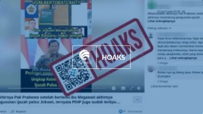 Hoaks, Prabowo Dukung Pengusutan Dugaan Ijazah Palsu Jokowi
