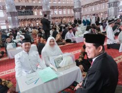 Ratusan Calon Pengantin Nikah Massal Padati Masjid Istiqlal