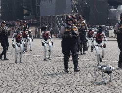 HUT Bhayangkara Ke-79, Polri Tampilkan Puluhan Robot Canggih