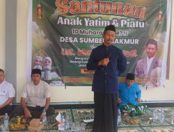 Mengharukan  !!! Santunan Anak Yatim dan Piatu 10 Muharam 1447 H Desa Sumber Makmur