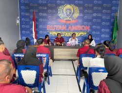 Persiapan Desk Evaluasi WBK, Kakanwil Ditjenpas Maluku Berikan Penguatan Kepada Jajaran Rutan Ambon