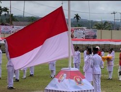 Paskibraka Fakfak Tampil Keren, Garuda Terbentuk Sempurna