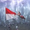 Gubernur Sherly ‘Bak Mermaid’ Merah Putih Dasar Laut