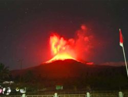 Gunung Lewotobi Laki-Laki Kembali Erupsi, Masyarakat Diminta Waspada