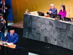 Momen Presiden Prabowo Gebrak Mimbar PBB 8 Kali