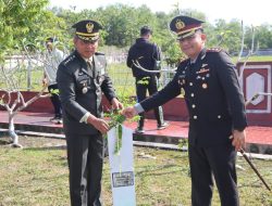 Kapolres Kotim Hadiri Upacara Ziarah  ke Taman Makam Pahlawan Peringatan HUT TNI ke-80