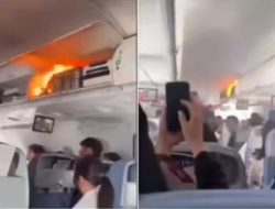 Viral Powerbank Meledak di Kabin Pesawat, Api Besar Bikin Penumpang Panik!