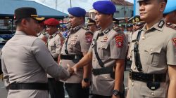 Kapolres Kotim Pimpin Upacara Serah Terima dan Pelantikan Jabatan