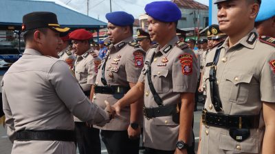 Kapolres Kotim Pimpin Upacara Serah Terima dan Pelantikan Jabatan