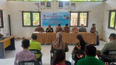 Babinsa Koramil 1015-05/Kota Besi Hadiri Musyawarah RKPDes TA. 2025