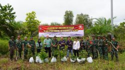 Kodim 1015/Sampit Gelar Program Pembinaan Lingkungan Hidup Dengan Menanam 1.000 Pohon