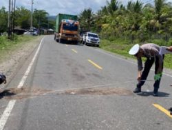 Kecelakaan Motor dan Truk, Karyawan di Banggai Tewas saat Pulang Kerja