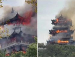 Nahas, Kuil China Hangus Terbakar gegara Turis Iseng Nyalain Dupa