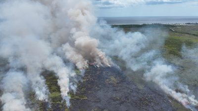 Enam Hektare Lahan Kosong di Ujung Pandaran Terbakar, Warga Diimbau Waspada