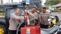 Antisipasi Karhutla di Musim Kemarau, Kapolres Kotim Cek Kesiapan Alat Pemadam di Mako Polres