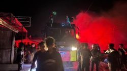 Kapolres Katingan, Tinjau Kebakaran Pasar Kasongan, Intruksikan Anggota Harus Tanggap dan Cepat