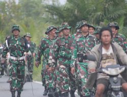 Tingkatkan Kemampuan Fisik, Anggota Kodim 1016/Plk Laksanakan Hanmars