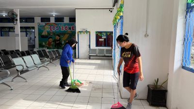 PT Pelindo Regional 3 Sampit Gelar Kegiatan Bersih-Bersih Terminal Penumpang Sambut Arus Mudik Lebaran Tahun 1447 H/2026 M