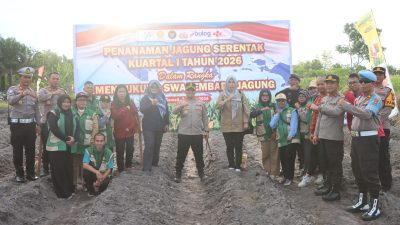 Polres Kotim Gelar Penanaman Jagung Serentak Kuartal I 2026 Dukung Swasembada Pangan