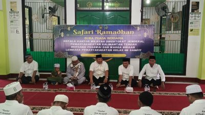 Hangatkan Kebersamaan Ramadan, Kakanwil Ditjenpas Kalteng Buka Puasa Bersama di Lapas Sampit