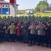 Kapolres Kotim beserta Unsur Forkopimda Menyambut Kedatangan Anggota Bataliyon Infantri(Yonif) 923 TP Mentaya