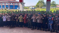 Kapolres Kotim beserta Unsur Forkopimda Menyambut Kedatangan Anggota Bataliyon Infantri(Yonif) 923 TP Mentaya