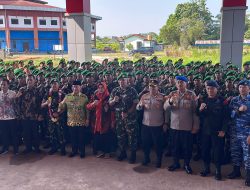 Kapolres Kotim beserta Unsur Forkopimda Menyambut Kedatangan Anggota Bataliyon Infantri(Yonif) 923 TP Mentaya