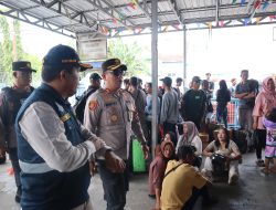 Kapolres Kotim Tinjau Pos Yan Pelabuhan Sampit, Pastikan Pengamanan Mudik Lebaran Siap