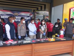 1,2 Kilogram Sabu Dimusnahkan, 12 Tersangka Terjerat dari 11 Kasus di Kotim