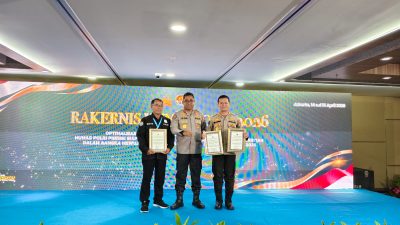 Keren! Bidhumas Polda Kalteng Sabet Tiga Penghargaan Nasional di Rakernis Humas Polri