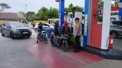 Stop Bahan Bakar Minyak Langka, Polsek Baamang Monitoring Stok BBM di SPBU Sampit