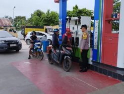 Stop Bahan Bakar Minyak Langka, Polsek Baamang Monitoring Stok BBM di SPBU Sampit
