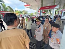 Petugas Gabungan Amankan 4 Orang Diduga Preman di SPBU Kota Banjarmasin