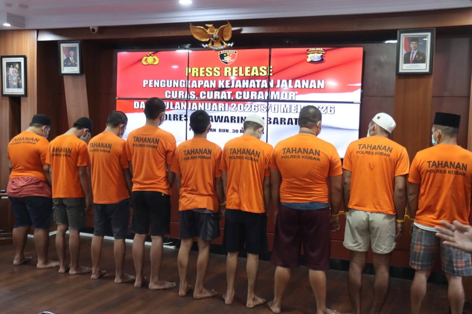 Tersangka diamankan Polres Kobar.