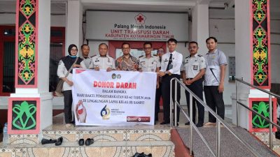 Aksi Nyata Kemanusiaan di HBP ke-62, Lapas Sampit Gelar Donor Darah untuk Warga