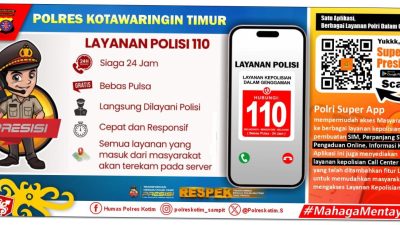 Polres Kotim Ajak Warga Manfaatkan POLRI Super App, Layanan Polisi Cukup Satu Genggaman
