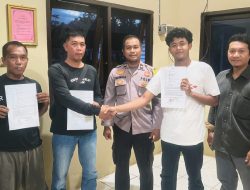 Surat perjanjian Damai Akhiri Sengketa Penahanan Ekskavator di Kotim