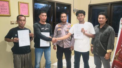Surat perjanjian Damai Akhiri Sengketa Penahanan Ekskavator di Kotim
