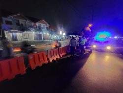 Keamanan Jalan Dijaga, Polisi di Pahandut Blokir Titik Rawan Balap Liar