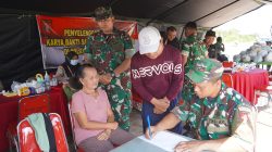 Kodim 1015/Sampit Gelar Karya Bakti, Beri Pengobatan dan Sembako Gratis untuk Warga Pasir Putih