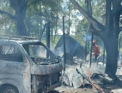 Pick Up dan Warung Sayur di Desa Pundu Cempaga Hulu Ludes Terbakar, Kerugian Capai Rp210 Juta