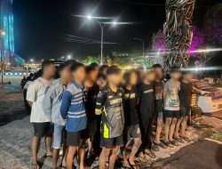 Balap Liar di Palangka Raya Kembali Ditindak, 14 Motor Diamankan ke Pos Bundaran Besar