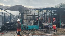 Polsek Ketapang Selidiki Kebakaran 3 Rumah di Sampit, Tak Ada Korban Jiwa